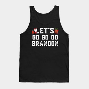 Christmas Let's Go Go Go Brandon Shirt Santa Claus Xmas Tank Top